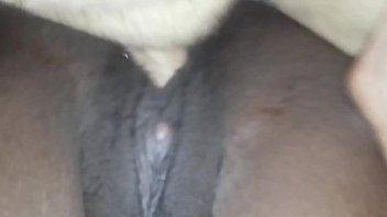 White Fat Guy fucks Tight Young thick Black Pussy ex girlfriend