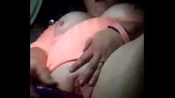 Rebecca masturbating in backseat of my car