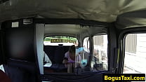 Busty eurobabe dickriding taxi driver